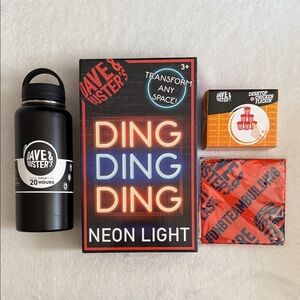 {NEW} Dave & Buster's | "Ding Ding Ding" Neon Light Water Bottle Desktop Game
